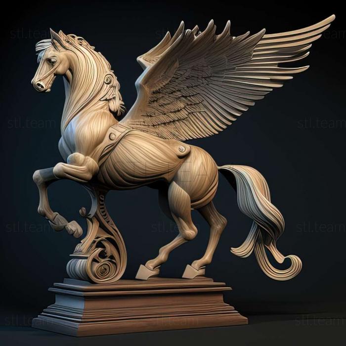 pegasus on stand barocue style